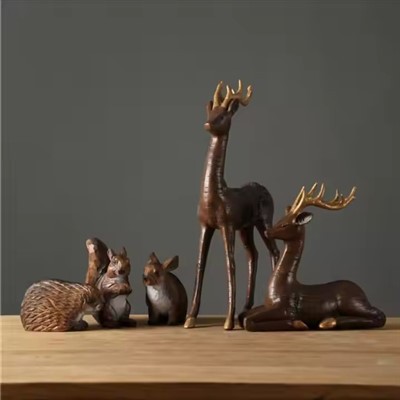 Decoració de la llar Talla de fusta Animals